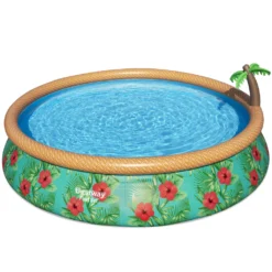 Bestway Fast Set™ Pool-Set Mit Filterpumpe "Paradise Palms", Rund, 457x84cm, 57416 -Bestintex Geschaft 59718dd8bccbd20170521dee0bad44e0