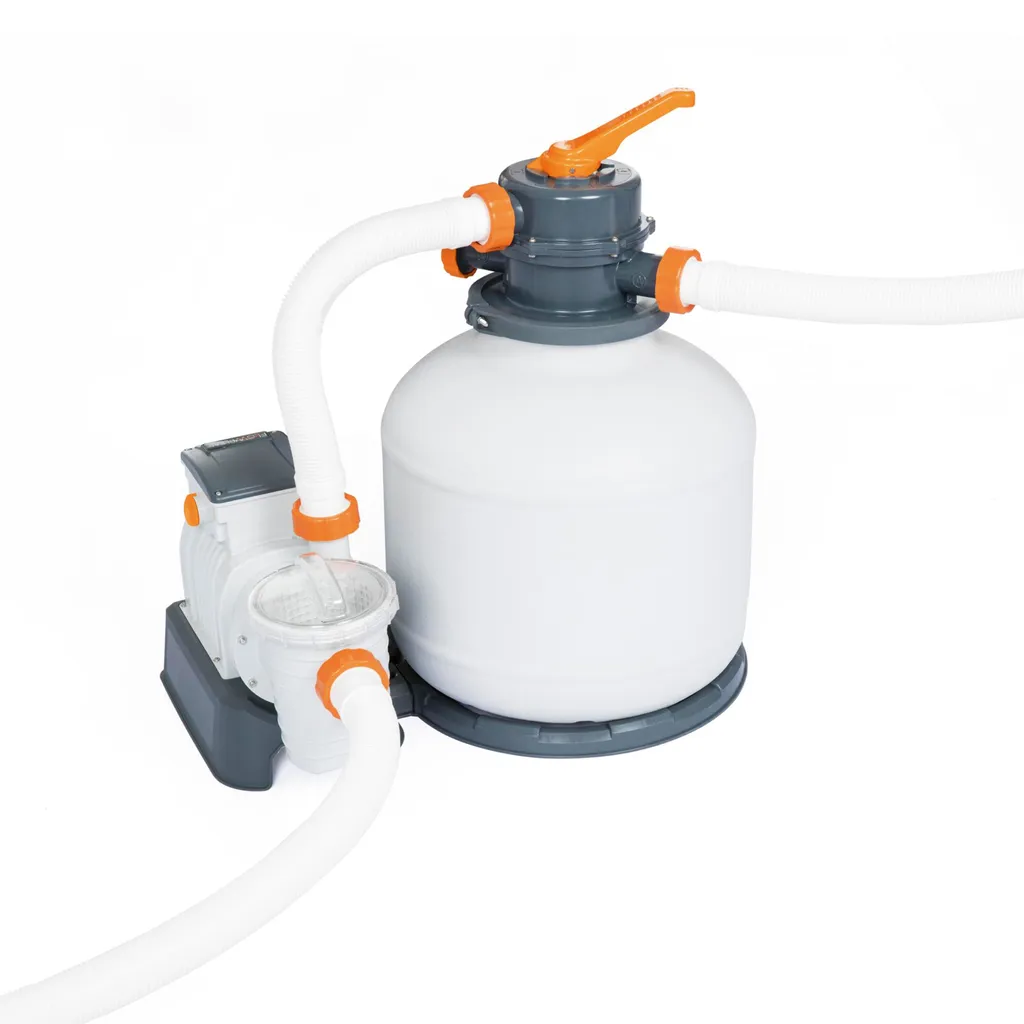 Bestway Power Steel™ Frame Pool Komplett-Set, Eckig, Mit Sandfilteranlage, Sicherheitsleiter & Abdeckplane 732 X 366 X 132 Cm 8 Bestway Power Steel™ Frame Pool Komplett-Set, Eckig, Mit Sandfilteranlage, Sicherheitsleiter & Abdeckplane 732 X 366 X 132 Cm – Bild 6