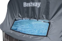 Bestway® Steel Pro MAX™ Frame Pool Set Mit Filterpumpe + Verdeck Ø 366 X 122 Cm, Lichtgrau, Rund -Bestintex Geschaft 5c9b88fdc08fc03f134f2380275cde1e