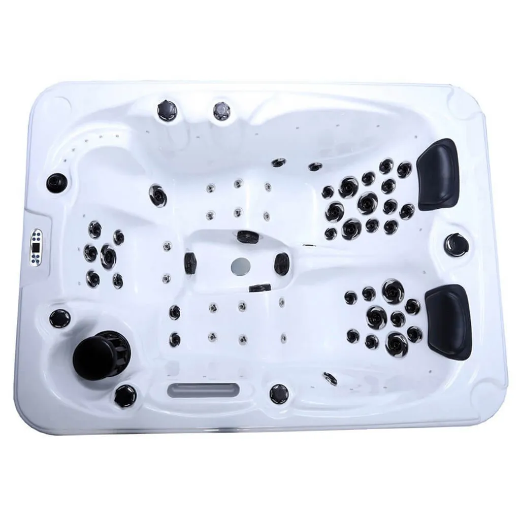 HOME DELUXE - Outdoor Whirlpool BEACH Plus Treppe Und Thermoabdeckung Außenpool Spa 11 HOME DELUXE - Outdoor Whirlpool BEACH Plus Treppe Und Thermoabdeckung Außenpool Spa – Bild 9