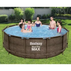 Bestway Steel Pro MAX Swimmingpool-Set Deluxe Series Rund 366x100 Cm -Bestintex Geschaft 5f6ef14de1e4dc033cc65759d288f5a6