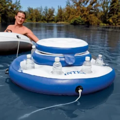 Intex 56822 Poolbar, Megakühler Ø 89 Cm, Getränkekühler, 5 Getränkehalter, Fassungsvermögen 24 Getränkedosen -Bestintex Geschaft 6251fd621f35174e1e0504fb520754c1