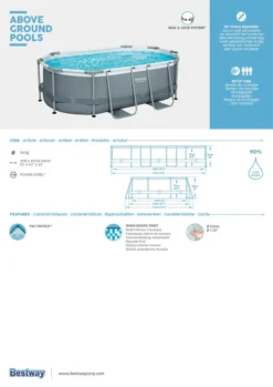 Bestway Power Steel Schwimmbad Oval 305 X 200 X 84 Cm 14 Bestway Power Steel Schwimmbad Oval 305 X 200 X 84 Cm -Bestintex Geschaft 62555da2cae90eae6bfde86a3d9d27bc