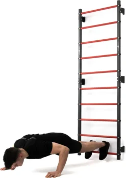 Marbo Sport Set MHU1 | Sprossenwand Zur Wandmontage 230 X 81 Cm MH-U204 + Multifunktionelle Klimmzugstange Für Die Wandmontage (2in1) MH-U205 -Bestintex Geschaft 62d12d5ffca7b7c041d071f8b8072671