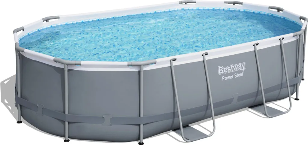Bestway Power Steel Frame Pool Komplettset, Oval, 488 X 305 X 107 Cm (56448) 7 Bestway Power Steel Frame Pool Komplettset, Oval, 488 X 305 X 107 Cm (56448) – Bild 5