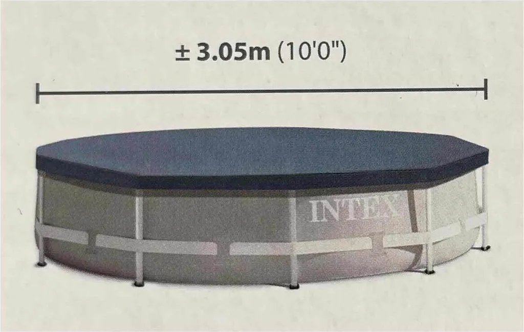 INTEX 28030 Abdeckplane Für Frame Pool Ø 305cm, Überhang 25cm 7 INTEX 28030 Abdeckplane Für Frame Pool Ø 305cm, Überhang 25cm – Bild 5