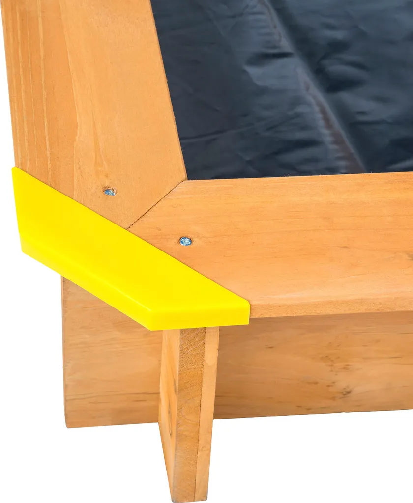 Tectake Sandkasten Emilia Mit Verstellbarem Dach 120x120x120cm - Rot 7 Tectake Sandkasten Emilia Mit Verstellbarem Dach 120x120x120cm - Rot – Bild 5