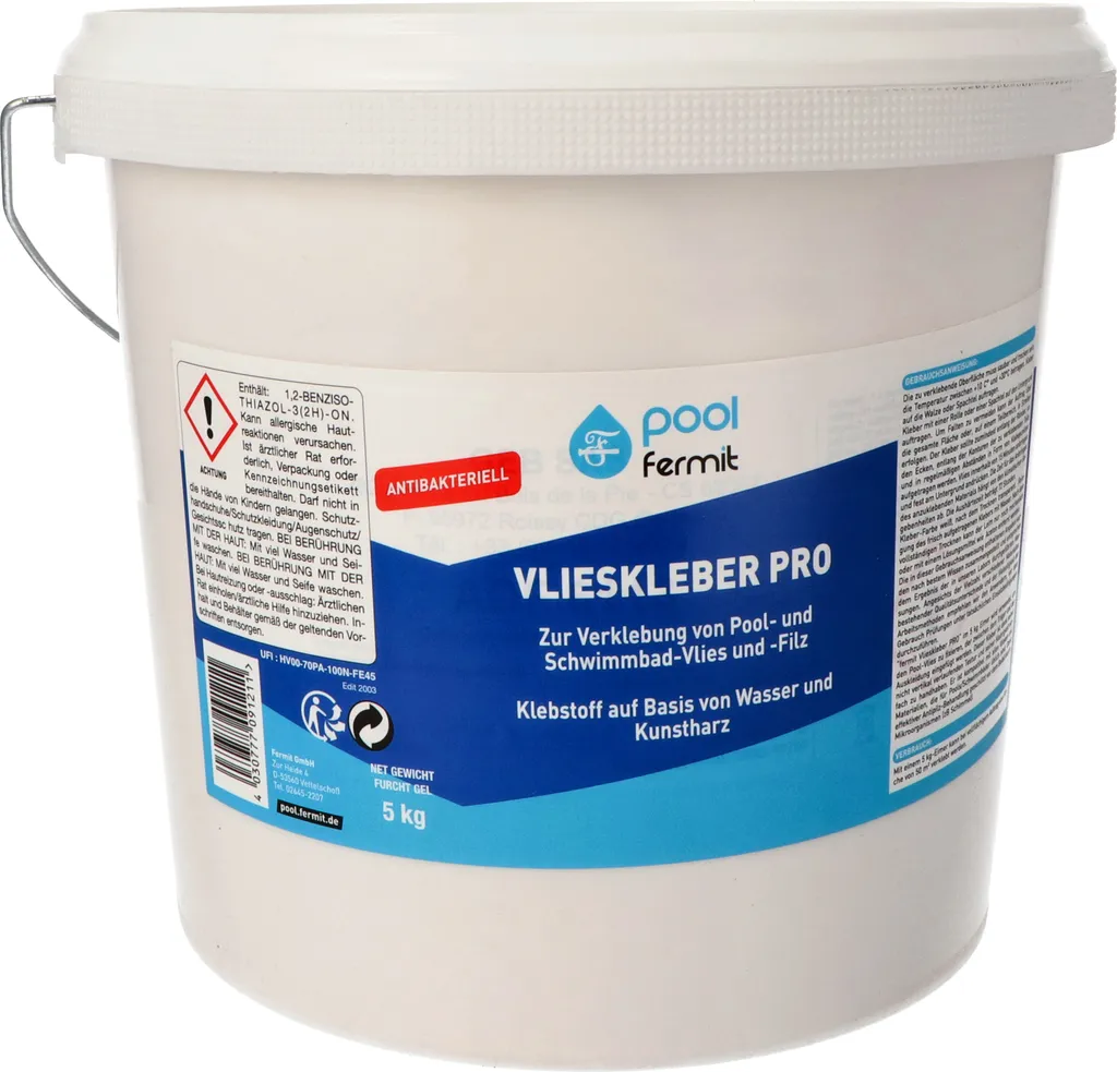 Fermit Pool Vlieskleber PRO 5kg 09121 9 Fermit Pool Vlieskleber PRO 5kg 09121 – Bild 7