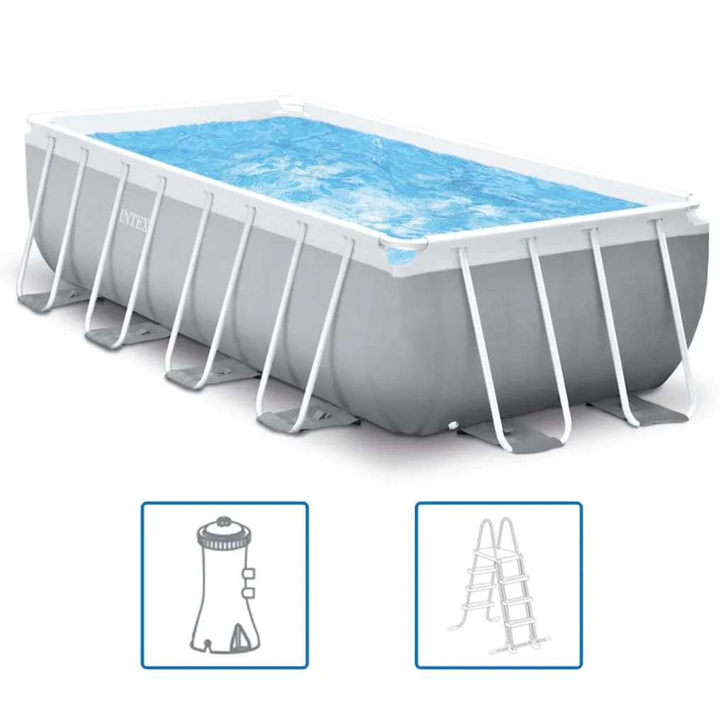 Intex Frame Pool Set Prism Quadra 400 X 200 X 100 Cm 10 Intex Frame Pool Set Prism Quadra 400 X 200 X 100 Cm – Bild 8