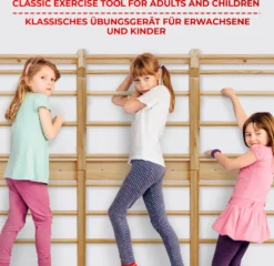 Physionics® Sprossenwand Aus Holz - Für Kinder Und Erwachsene, 195x80x14cm,100kg Max- Kletterwand, Turnwand, Klettergerüst -Bestintex Geschaft 65dab602d3d3af32d4ed19e2f64a928b