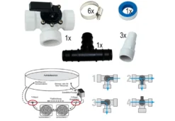 Intex Bypass-Set Für 38mm Schwimmbadschlauch 3-Wege-Ventil, T-Stück, Schlauchtüllen, Schlauchklemmen Teflonband -Bestintex Geschaft 6a3b144147c3c04ded0c4cb763c514f6