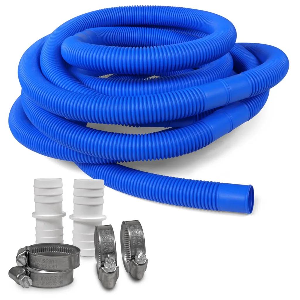 SET> 2x 6,60m Schwimmbad Schlauch, Blau Ø 32mm 5 SET> 2x 6,60m Schwimmbad Schlauch, Blau Ø 32mm – Bild 3