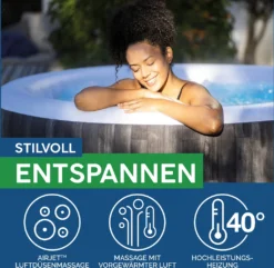 Bestway® LAY-Z-SPA® Whirlpool Bahamas AirJet™ Ø 180 X 66 Cm, Rund 35 Bestway® LAY-Z-SPA® Whirlpool Bahamas AirJet™ Ø 180 X 66 Cm, Rund -Bestintex Geschaft 6ba0d7ca37080a36aa5f67d1f8b6e5e2