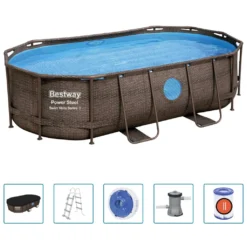 Bestway Power Steel Swimmingpool-Set 427x250x100 Cm