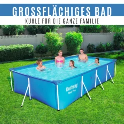 Bestway Steel Pro Framepool 400 X 211 Cm Mit Reinigungset (bundle) - Stahlrahmen Schwimmbecken Mit 7-teilige Pflegeset - Blau -Bestintex Geschaft 7061588bc53a9316b4fb8bd2f53ddac5