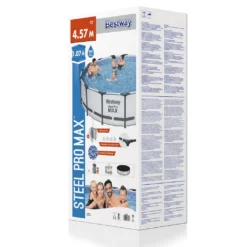 Bestway Frame Pool “Steel Pro™” Set 457x107 Cm - Rund - 14.970 L; 56488 37 Bestway Frame Pool “Steel Pro™” Set 457x107 Cm - Rund - 14.970 L; 56488 -Bestintex Geschaft 71220462cf3a7bbd28d07b3cf669574d