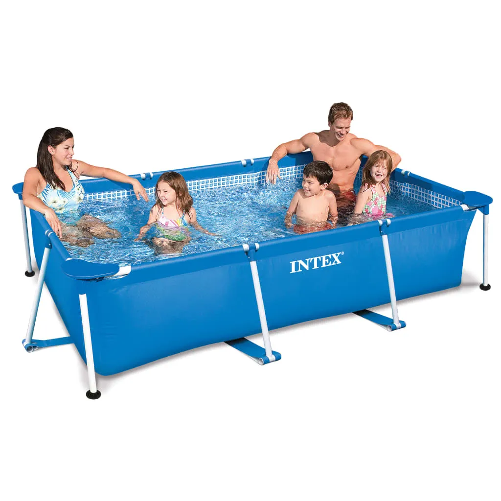 Intex Familienpool 300x200x75cm, Blau, Fassungsvermögen: 3.843 Liter Bei 90% 5 Intex Familienpool 300x200x75cm, Blau, Fassungsvermögen: 3.843 Liter Bei 90% – Bild 3