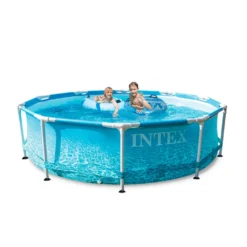 INTEX Beachside Pool-Set Mit Metallrahmen (Filterpumpe) 4.485 L -Bestintex Geschaft 742c8844c89b2541734c95a2c021e9ba