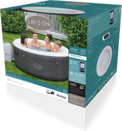 Bestway® LAY-Z-SPA® WLAN-Whirlpool Havana AirJet™ Ø 180 X 66 Cm, Rund -Bestintex Geschaft 763ca3037dc8e21861eea9096d239010