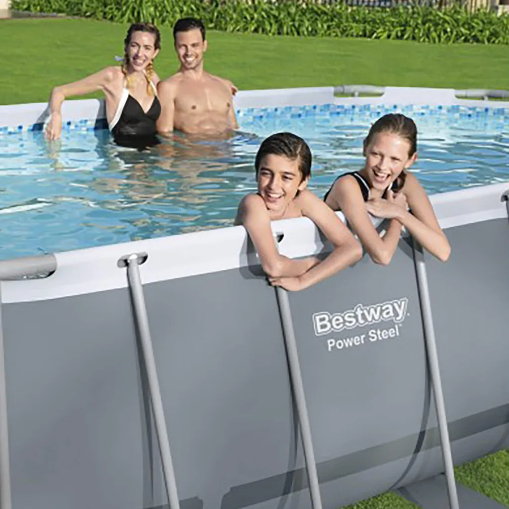 Bestway Power Steel Frame Pool Komplettset, Oval, 488 X 305 X 107 Cm (56448) 13 Bestway Power Steel Frame Pool Komplettset, Oval, 488 X 305 X 107 Cm (56448) – Bild 11