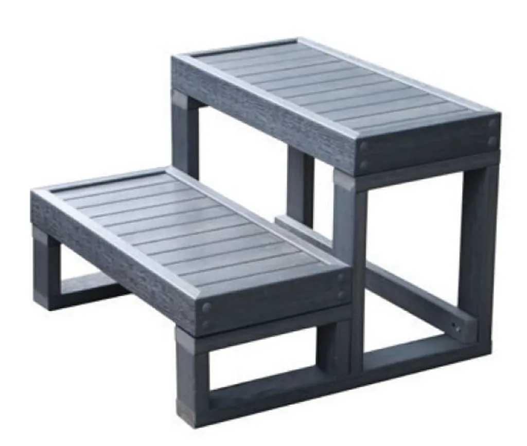 Hanscraft Whirlpool Treppe Grau - WPC 3 Hanscraft Whirlpool Treppe Grau - WPC