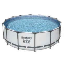 Bestway Steel Pro Max™ Frame Pool Komplett-Set, Rund, 427x122cm, 5612X -Bestintex Geschaft 795253d80ad6ee57af989bb844ffd20c