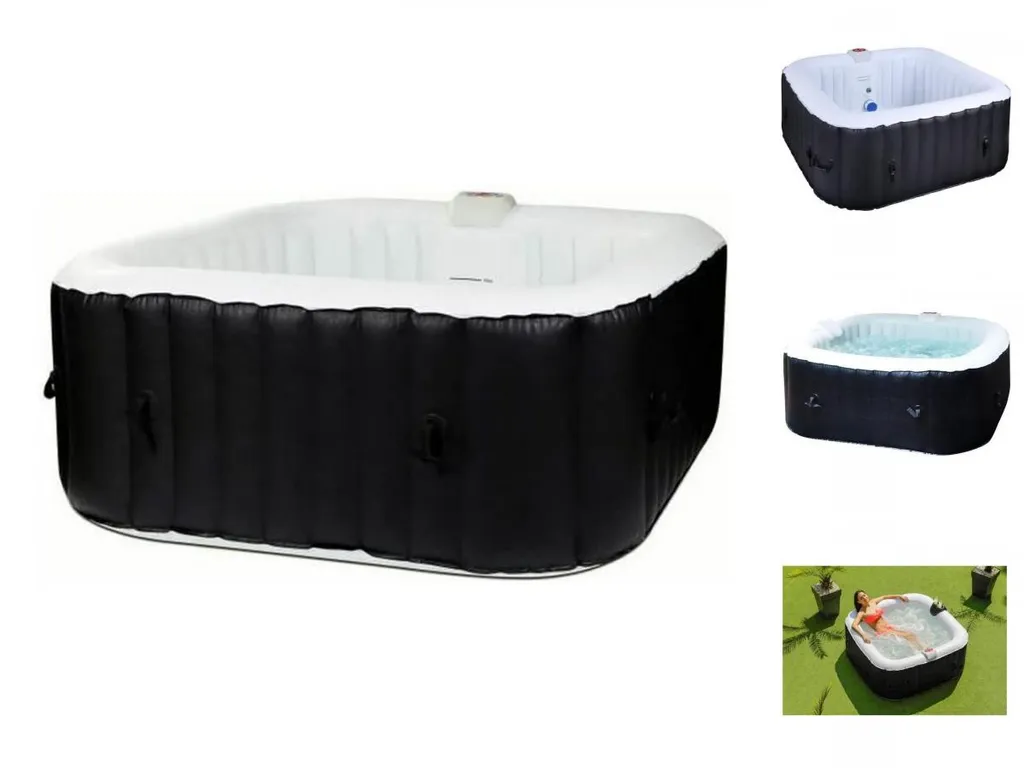 SUN SPA Laminierter Quadratischer Aufblasbarer Whirlpool - 4 Personen - 1, 55 X H 0, 65 M 8 SUN SPA Laminierter Quadratischer Aufblasbarer Whirlpool - 4 Personen - 1, 55 X H 0, 65 M – Bild 6