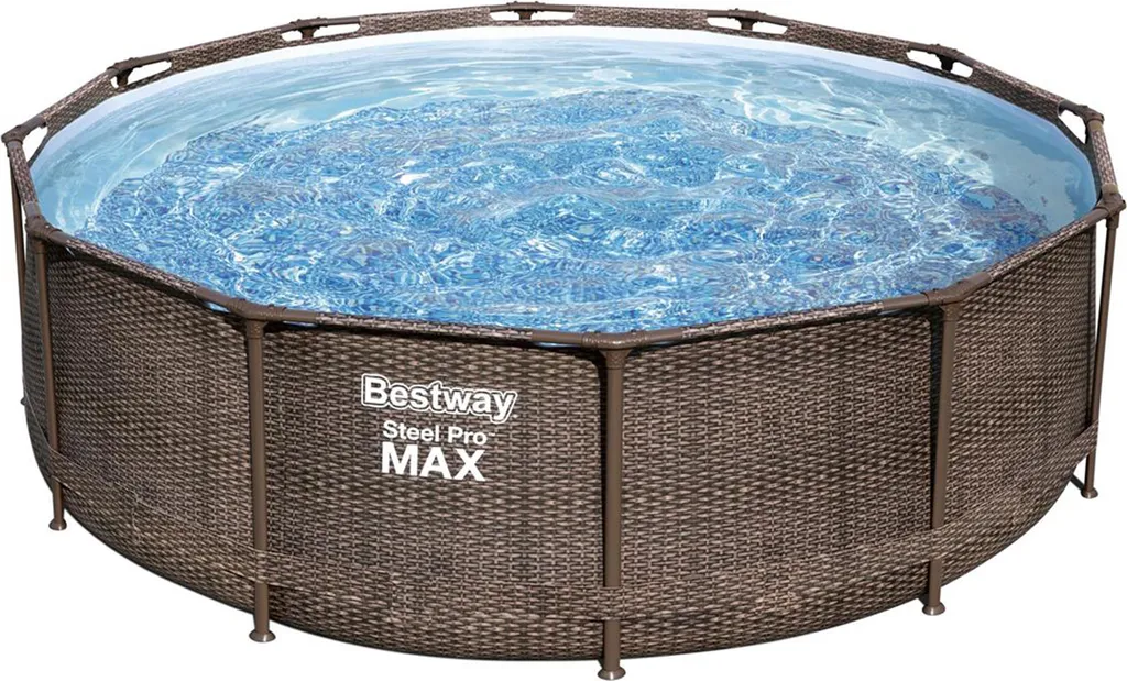 BESTWAY 56709 Steel Pro Max Frame Pool Set Rund Filterpumpe Leiter Braun 366x100 8 BESTWAY 56709 Steel Pro Max Frame Pool Set Rund Filterpumpe Leiter Braun 366x100 – Bild 6
