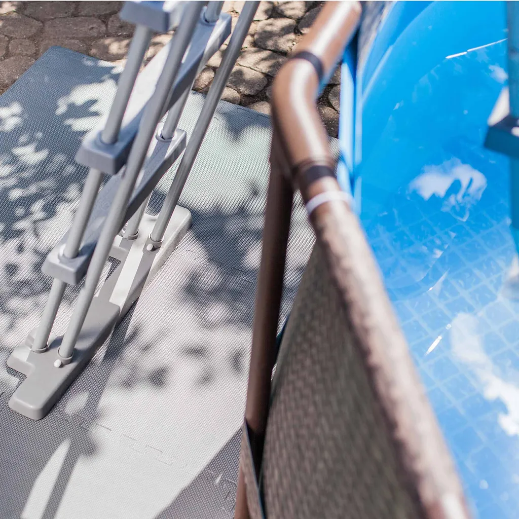 SUMMER FUN Bodenschutzmatten, Grau, 500x500x8mm (8 Stück Im Set = 2qm) 6 SUMMER FUN Bodenschutzmatten, Grau, 500x500x8mm (8 Stück Im Set = 2qm) – Bild 4