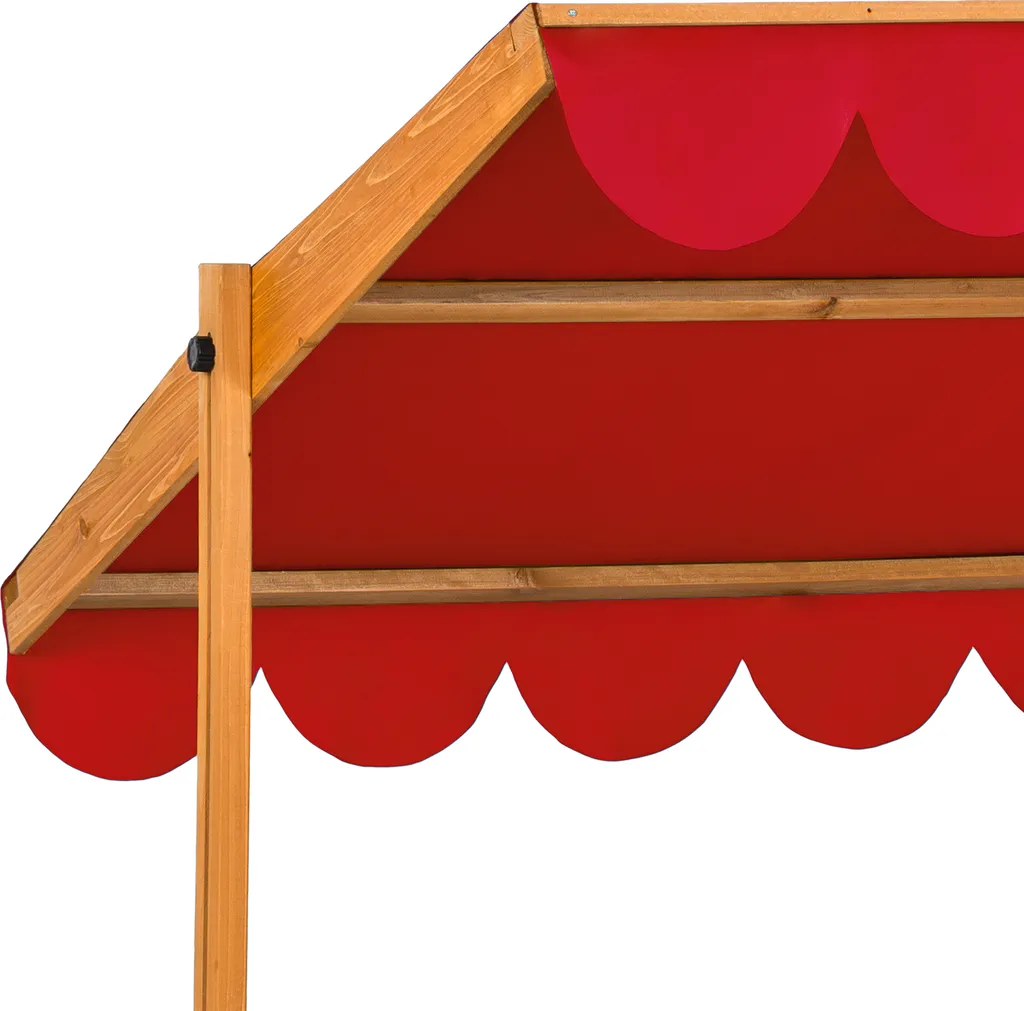 Tectake Sandkasten Emilia Mit Verstellbarem Dach 120x120x120cm - Rot 8 Tectake Sandkasten Emilia Mit Verstellbarem Dach 120x120x120cm - Rot – Bild 6