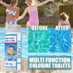 200 Chlortabletten, Schwimmbecken Reinigungstabletten Schwimmendes Chlor Whirlpool Chemikalienspender Reiniger Brausereiniger Werkzeuge -Bestintex Geschaft 7d0211e6ae0bb6431c9dec322dc6793a