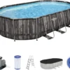 Bestway® Power Steel™ Frame Pool Komplett-Set Mit Filterpumpe 610 X 366 X 122 Cm , Holz-Optik (Mooreiche), Oval -Bestintex Geschaft 7d650c82dc30536e103849223f8eed7c