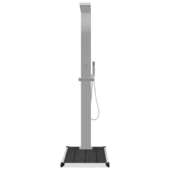 VidaXL Gartendusche Mit Bodenelement WPC Edelstahl -Bestintex Geschaft 7f67254b8e1da680a0b61d2f98c76f0e