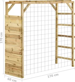 VidaXL Klettergerüst Mit Fußballtor 170x60x170 Cm Kiefer Imprägniert -Bestintex Geschaft 7f91712e6b0be23000e51c0d838f3ce1