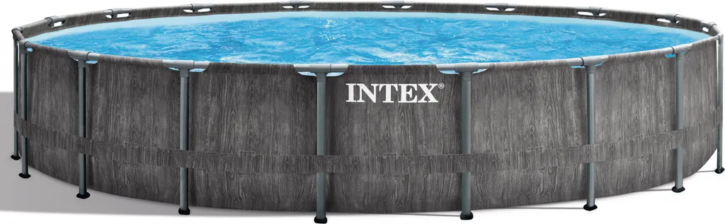 Intex 26744 Rund Aufstellpool Prism Frame Greywood 549x122 CmGestalten: Rund, Maße: 5 - 5,99 M, Filterpumpe: 28636 3 Intex 26744 Rund Aufstellpool Prism Frame Greywood 549x122 CmGestalten: Rund, Maße: 5 - 5,99 M, Filterpumpe: 28636