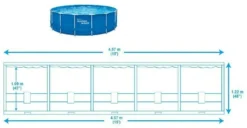 Framepool 457x122 Summer Waves Set Mit Filterpumpe Sicherheitsleiter Und Abdeckplane -Bestintex Geschaft 82fd78b3c57fe24b030162d6208cf037