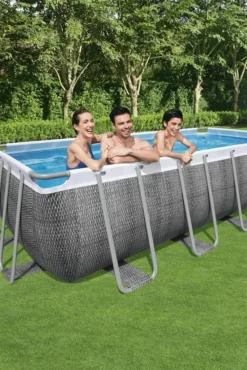 Bestway Power Steel™ Frame Pool Komplett-Set, Eckig, Mit Filterpumpe, Sicherheitsleiter & Abdeckplane 549 X 274 X 122 Cm, Schwimmbecken, Schwimmen, Pools 39 Bestway Power Steel™ Frame Pool Komplett-Set, Eckig, Mit Filterpumpe, Sicherheitsleiter & Abdeckplane 549 X 274 X 122 Cm, Schwimmbecken, Schwimmen, Pools -Bestintex Geschaft 83e331fd42f35a5e4b5ff2c590da8979