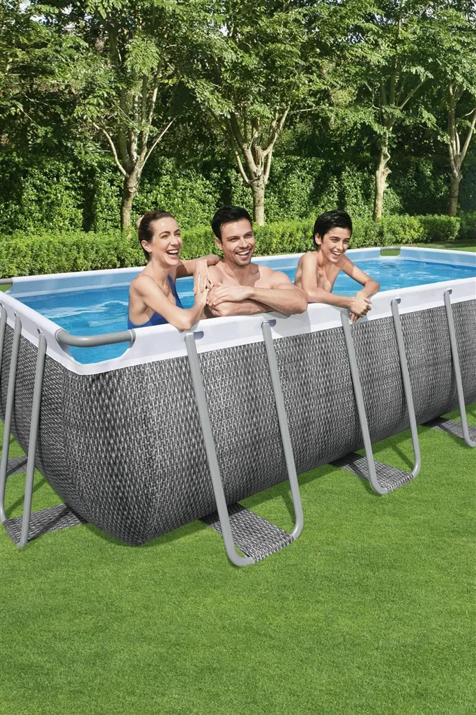 Bestway Power Steel™ Frame Pool Komplett-Set, Eckig, Mit Filterpumpe, Sicherheitsleiter & Abdeckplane 549 X 274 X 122 Cm, Schwimmbecken, Schwimmen, Pools 20 Bestway Power Steel™ Frame Pool Komplett-Set, Eckig, Mit Filterpumpe, Sicherheitsleiter & Abdeckplane 549 X 274 X 122 Cm, Schwimmbecken, Schwimmen, Pools – Bild 18