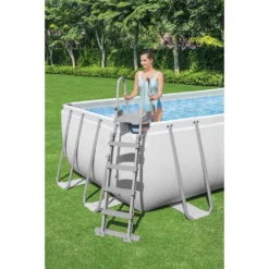 Bestway® Power Steel™ Frame Pool Komplett-Set Mit Filterpumpe 640 X 274 X 132 Cm , Lichtgrau, Eckig -Bestintex Geschaft 846af0f8ef61c157d0fb3b2448d58dcc