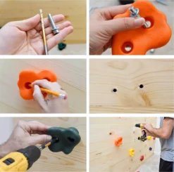 EINFEBEN 25 St. Kinder Klettergriffe Klettersteine Klettergerüste , Belastbar Bis 200 Kg Für Kletterwand Spielturm, Inklusive Befestigungsmaterial, Verschiedene -Bestintex Geschaft 870d1867c2566b97c46f68dfc811dcbe