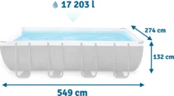 INTEX Ultra XTR Frame Pool Swimmingpool Sandfilter Leiter Uvm. 549x274cmx132cm -Bestintex Geschaft 87b68f7cbea54f09a58e2aaad5d47409