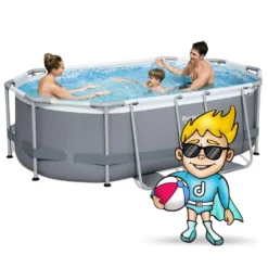 Bestway 5614A Power Steel Ovaler Oberirdischer Pool 305x200x84cmHöhe (cm): 84, Breite (cm): 305, Zusammensetzung: PVC, Länge (cm): 200, Gestalten: Oval, Maße: 3 - 3,99 M, Filterpumpe: 58381 30 Bestway 5614A Power Steel Ovaler Oberirdischer Pool 305x200x84cmHöhe (cm): 84, Breite (cm): 305, Zusammensetzung: PVC, Länge (cm): 200, Gestalten: Oval, Maße: 3 - 3,99 M, Filterpumpe: 58381 -Bestintex Geschaft 87c3be4c8e39b0c432abb65719e6844e