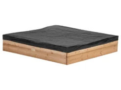 AXI Sandkasten Amy Aus Holz Mit Abdeckplane In Braun & Grün | Sand Kasten Mit Abdeckung Für Kinder Mit Sitzbank, Sitzecken & Stauraum | 115 X 115 Cm -Bestintex Geschaft 880b524ebd88de4271e7461780255578