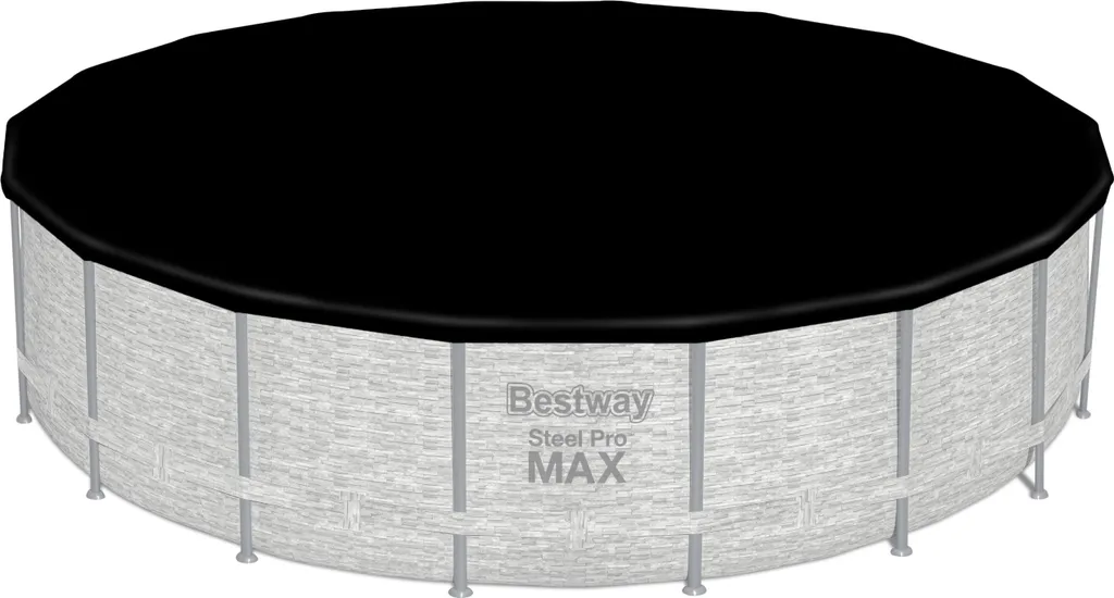 Bestway® Steel Pro MAX™ Aufstellpool Komplett-Set Mit Filterpumpe Ø 549 X 122 Cm, Steinwand-Optik (Cremegrau), Rund 10 Bestway® Steel Pro MAX™ Aufstellpool Komplett-Set Mit Filterpumpe Ø 549 X 122 Cm, Steinwand-Optik (Cremegrau), Rund – Bild 8