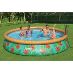 Bestway Fast Set™ Pool-Set Mit Filterpumpe "Paradise Palms", Rund, 457x84cm, 57416 -Bestintex Geschaft 8cd0e860b703c527f5ff7f57af1c2ee1