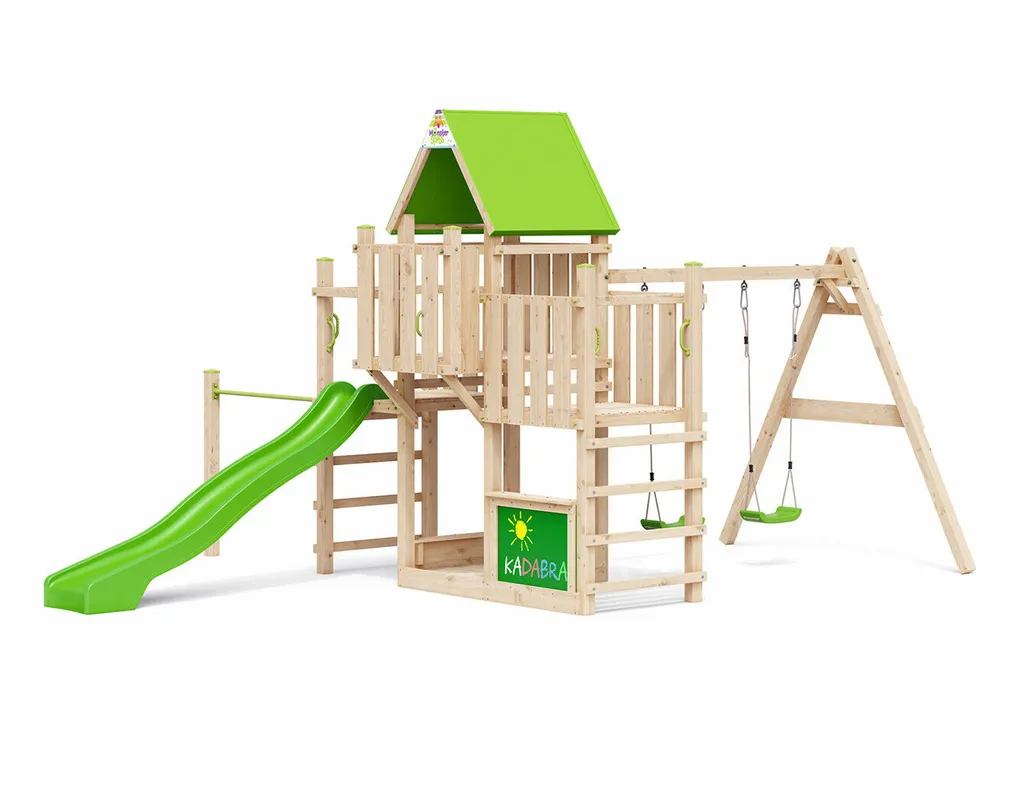 MONSTERSPASS Kadabra Spielturm Kletterturm Schaukel Sandkasten Maltafel XXL Rutsche 7 MONSTERSPASS Kadabra Spielturm Kletterturm Schaukel Sandkasten Maltafel XXL Rutsche – Bild 5