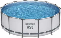 Bestway Steel Pro Max™ Frame Pool Komplett-Set, Rund, 427x122cm, 5612X -Bestintex Geschaft 8d11cf6551143cfa1dc43fd9b0288033