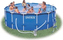 Intex Anbau-Pool Metal Frame Mit Zubehör Ø457 X 122 Cm Blau -Bestintex Geschaft 8dcade056eaa68a702ea75c38764270b