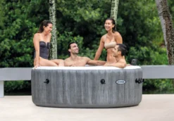 Intex Pool PureSPA 28440 Bubble 'Greywood Deluxe' Rund, 196/145cm Durchmesser (außen/innen) -Bestintex Geschaft 8efc6fe7ace928ecd4426fcf34b7c35c