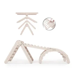 MAMOI® Klettergerüst Indoor, Kletterdreieck Mit Rutsche Aus Holz, Kletterbogen, Baby Kinder Klettern, Regenbogenwippe Mit Rutschbrett, Holzbogen Triangle Für Spielplatz Ab 1/2/3 Jahre -Bestintex Geschaft 9095dd1bd1bce6339a3c1cf77f45fe5a